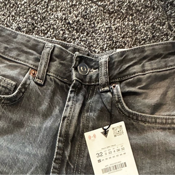 Zara NWT full length high rise wide leg jeans 6045/025 - Picture 8 of 9